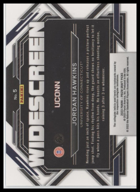 2023 Panini Prizm Draft Picks #5 Jordan Hawkins Widescreen