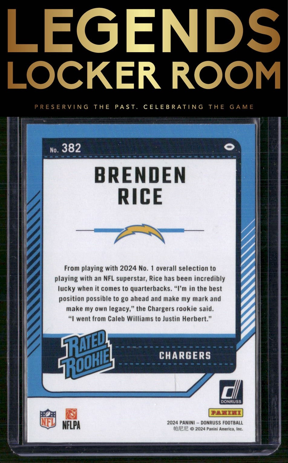 2024 Donruss #382 Brenden Rice