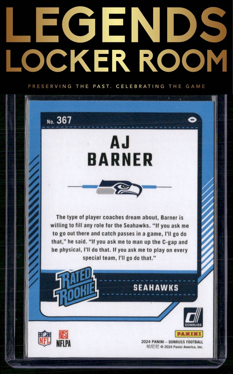 2024 Donruss #367 A.J. Barner