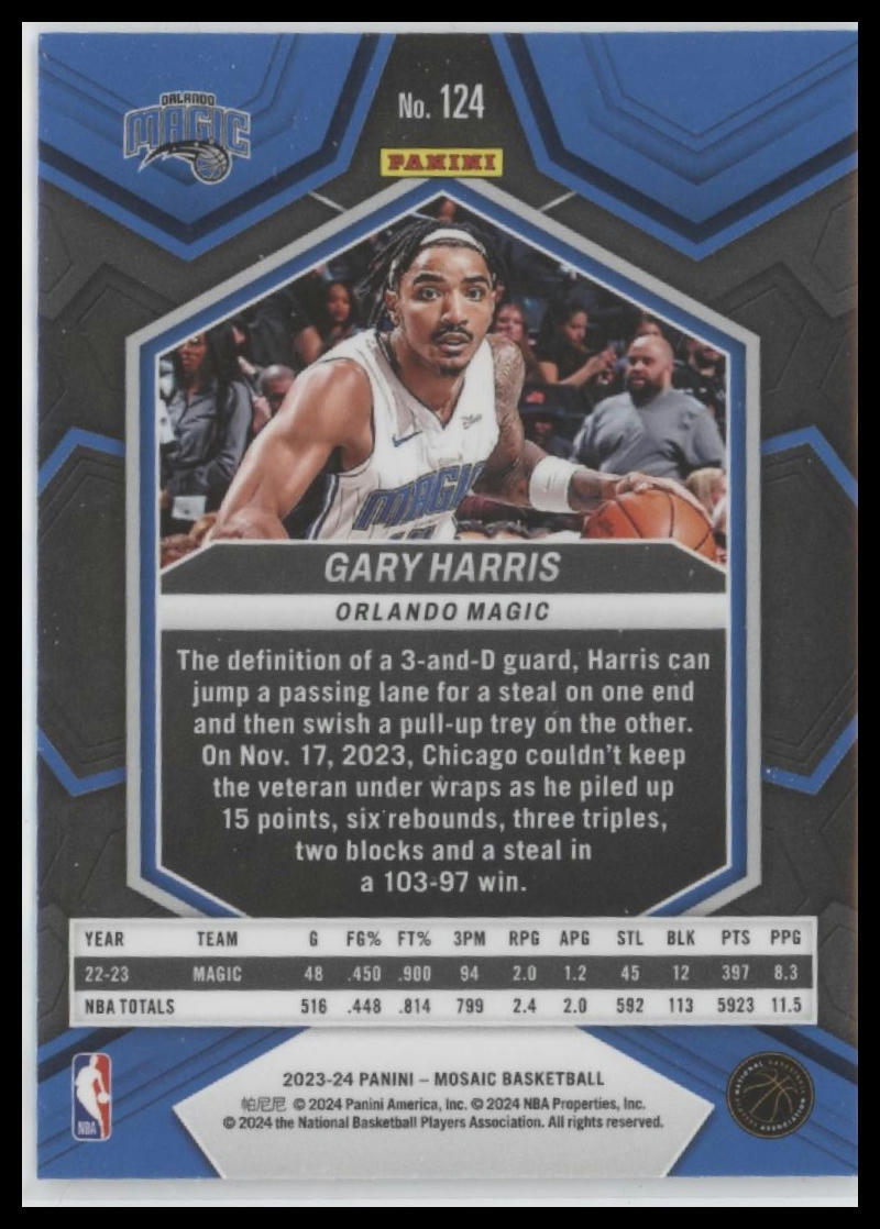 2023-24 Panini Mosaic #124 Gary Harris