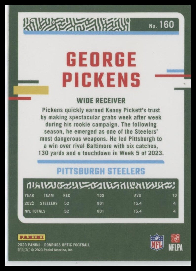 2023 Donruss Optic #160 George Pickens