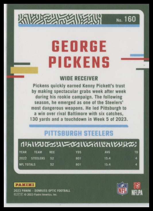 2023 Donruss Optic #160 George Pickens