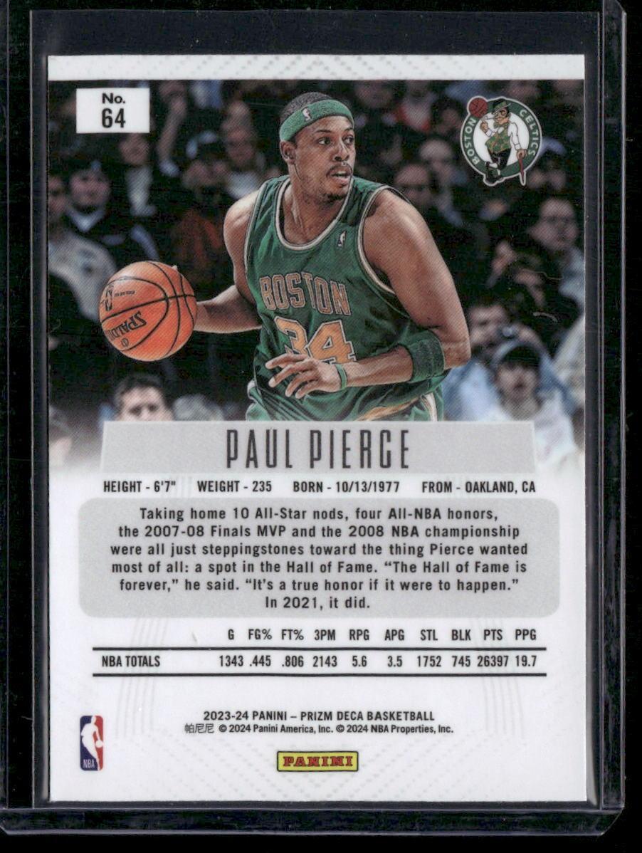 2023-24 Panini Prizm Deca #64 Paul Pierce