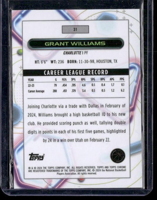 2023-24 Topps Chrome Cosmic #31 Grant Williams