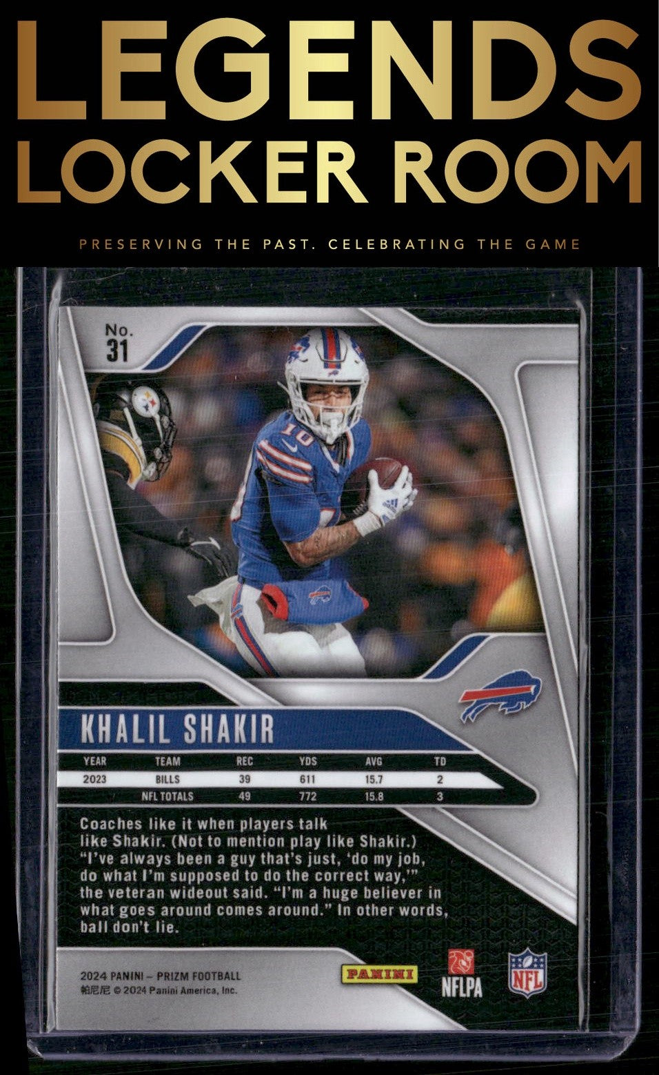 2024 Panini Prizm #31 Khalil Shakir