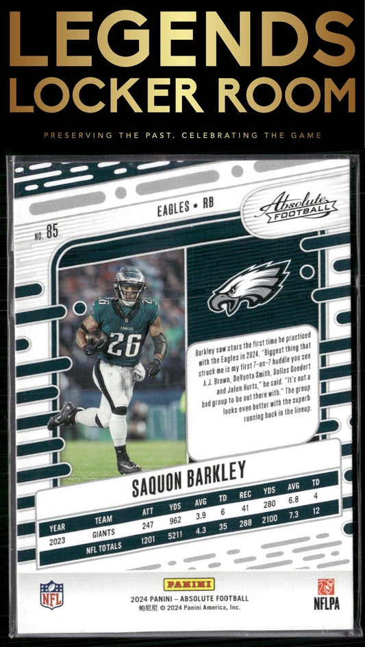 2024 Panini Absolute #85 Saquon Barkley