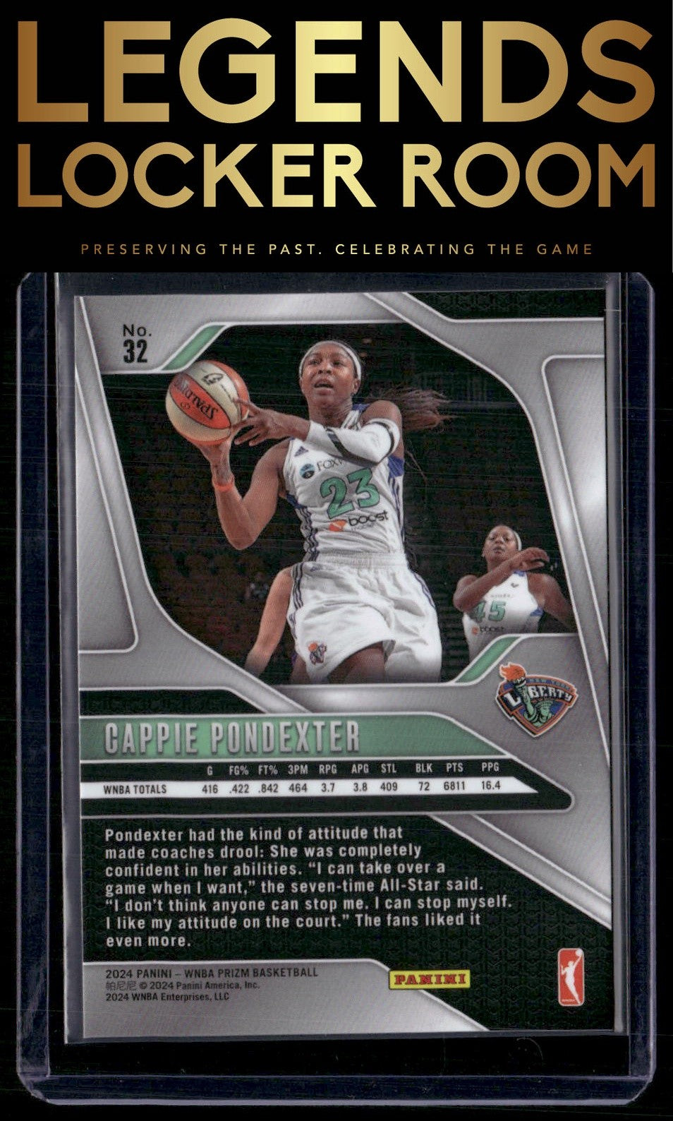 2024 Panini Prizm WNBA #32 Cappie Pondexter