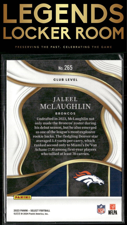 2023 Panini Select #265 Jaleel McLaughlin