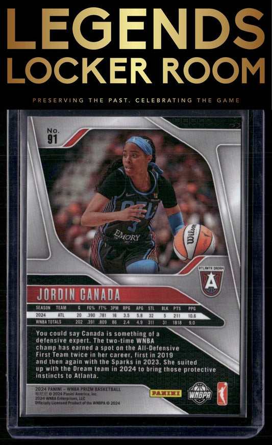 2024 Panini Prizm WNBA #91 Jordin Canada