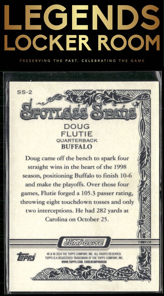 2023 Topps Composite #SS-2 Doug Flutie Spotless Spans