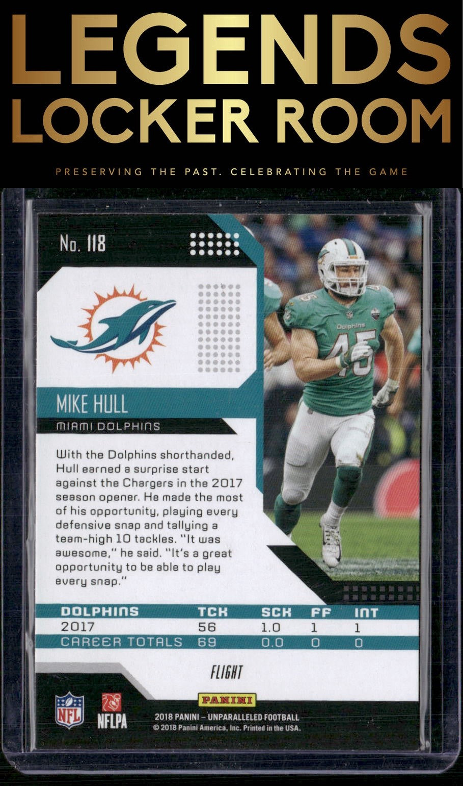 2018 Panini Unparalleled #118 Mike Hull Flight