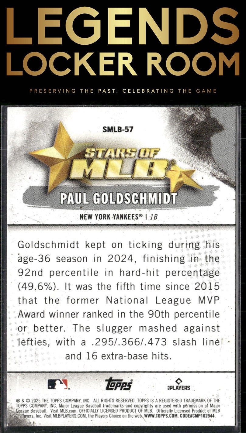 2025 Topps #SMLB-57 Paul Goldschmidt Stars of MLB