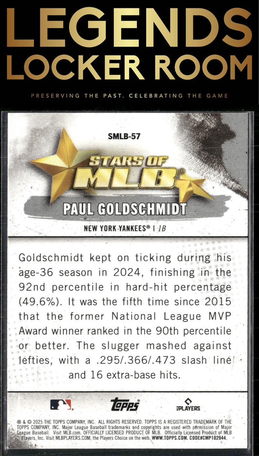 2025 Topps #SMLB-57 Paul Goldschmidt Stars of MLB