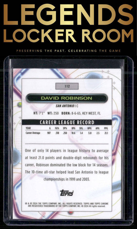 2023-24 Topps Chrome Cosmic #112 David Robinson