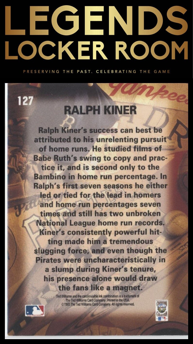 1993 Ted Williams #127 Ralph Kiner