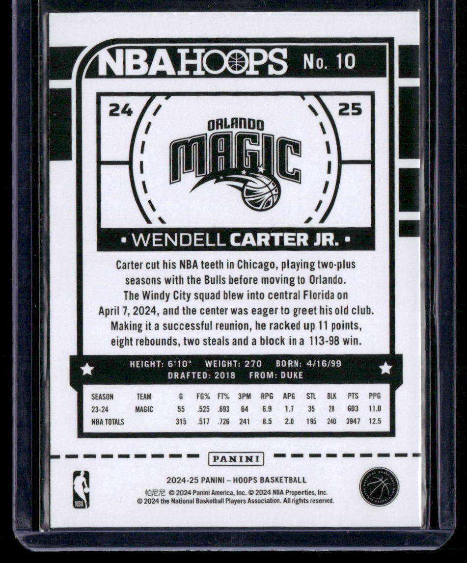 2024-25 Hoops #10 Wendell Carter Jr.