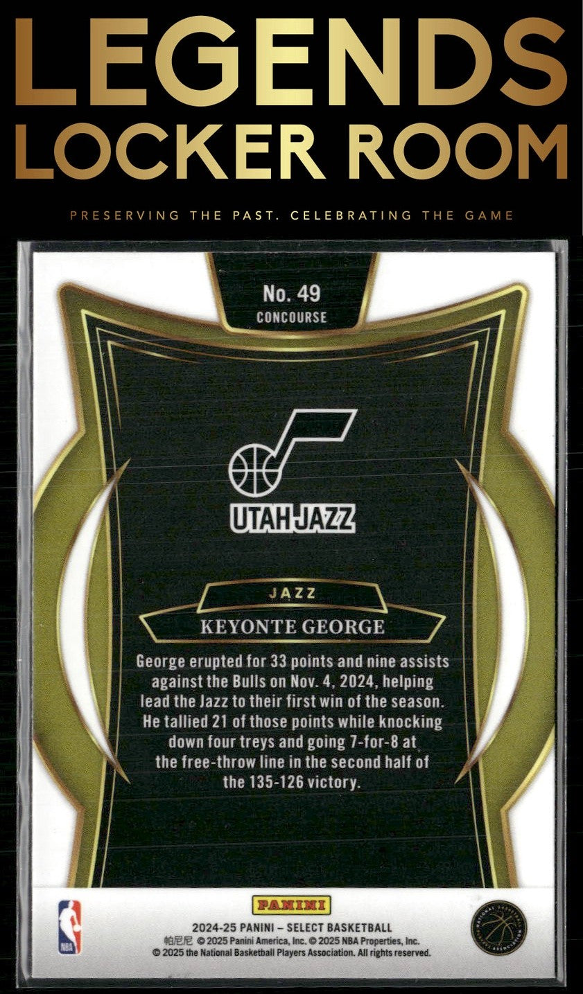 2024-25 Panini Select #49 Keyonte George