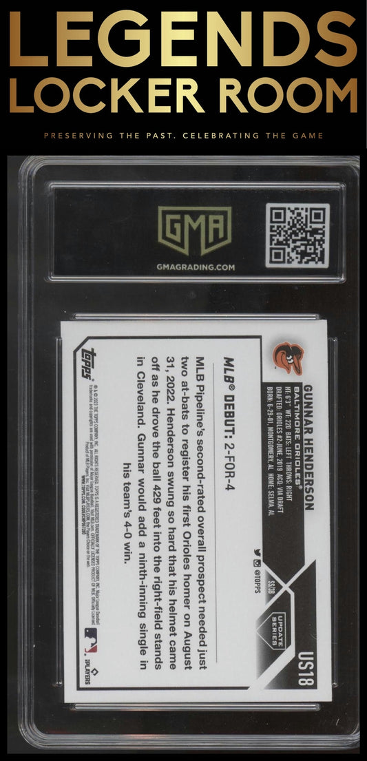 2023 Topps Update #US18 Gunnar Henderson GEM Graded 10