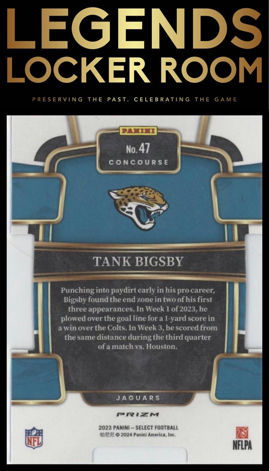 2023 Panini Select #47 Tank Bigsby Red and Blue Prizms Die Cuts