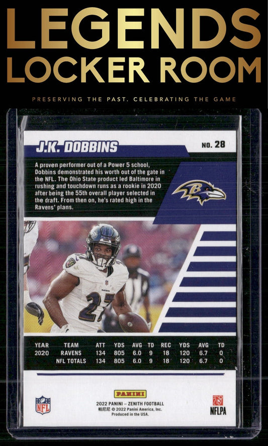 2022 Zenith #28 J.K. Dobbins