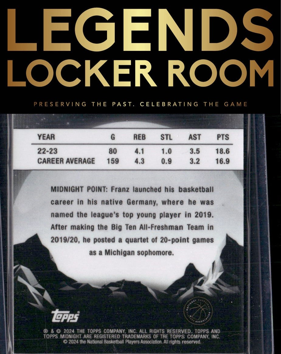2023-24 Topps Midnight #82 Franz Wagner