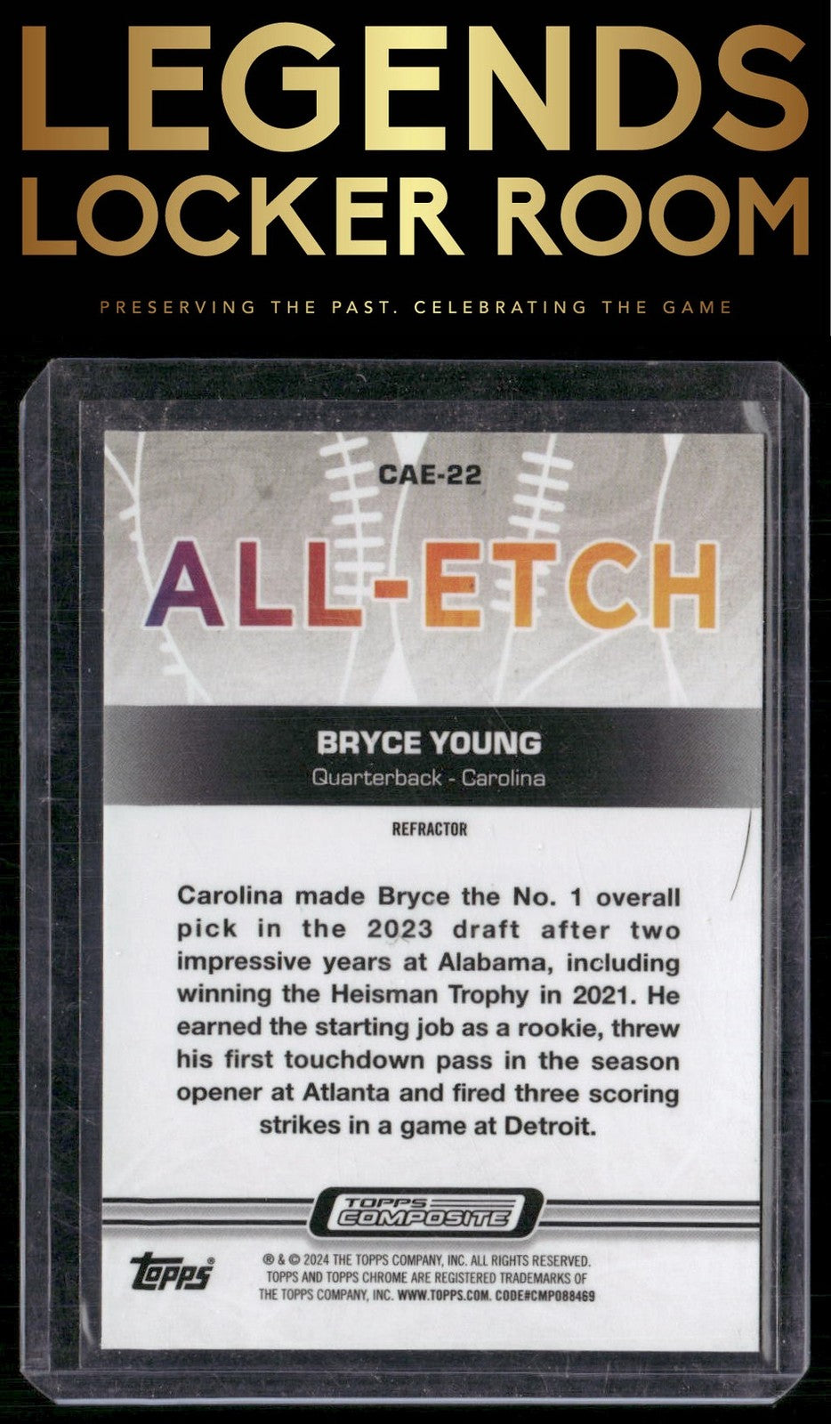 2023 Topps Composite #CAE-22 Bryce Young Chrome All-Etch Refractor