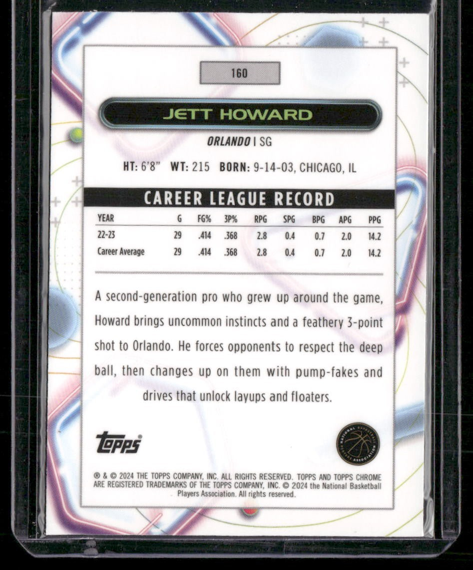 2023-24 Topps Chrome Cosmic #160 Jett Howard