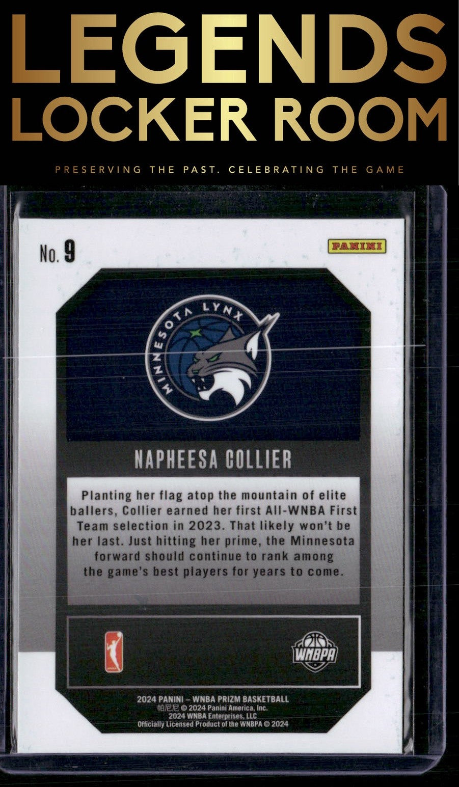 2024 Panini Prizm WNBA #9 Napheesa Collier Top Tier