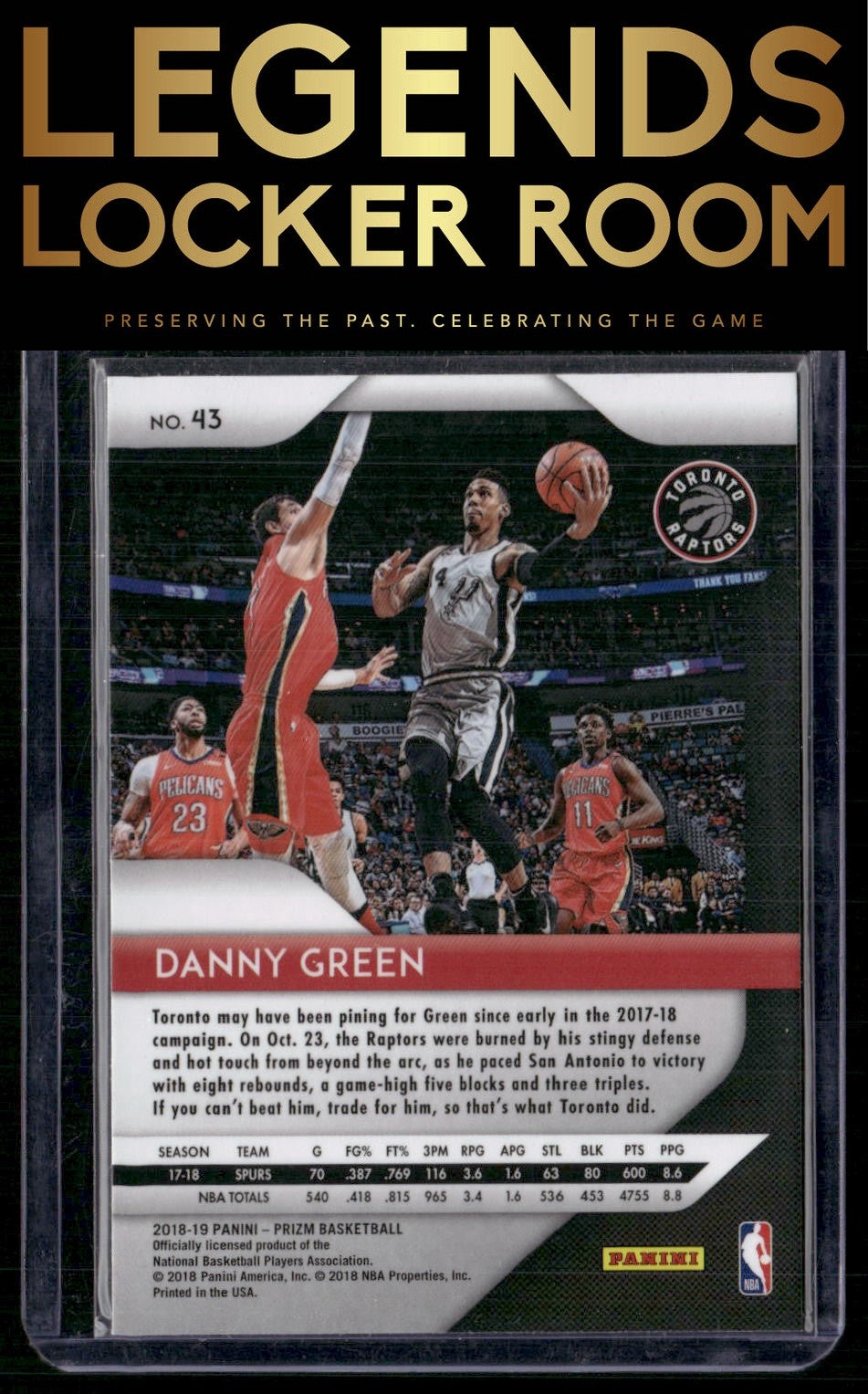 2018-19 Panini Prizm #43 Danny Green