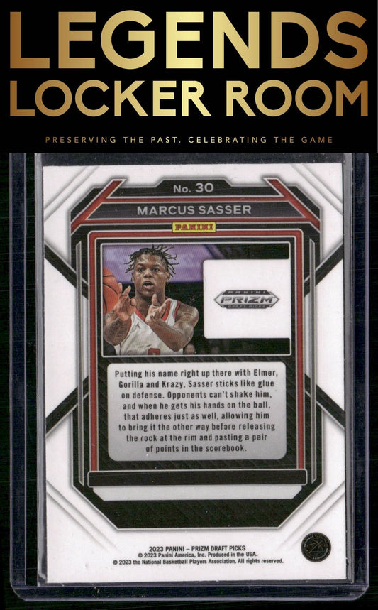 2023 Panini Prizm Draft Picks #30 Marcus Sasser