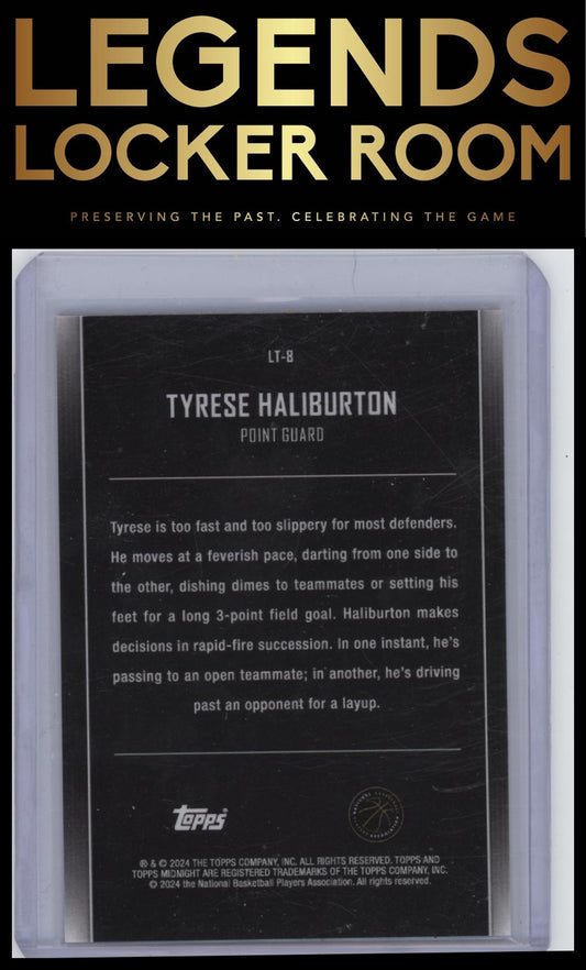 2023-24 Topps Midnight #LT-8 Tyrese Haliburton Lunar Tide