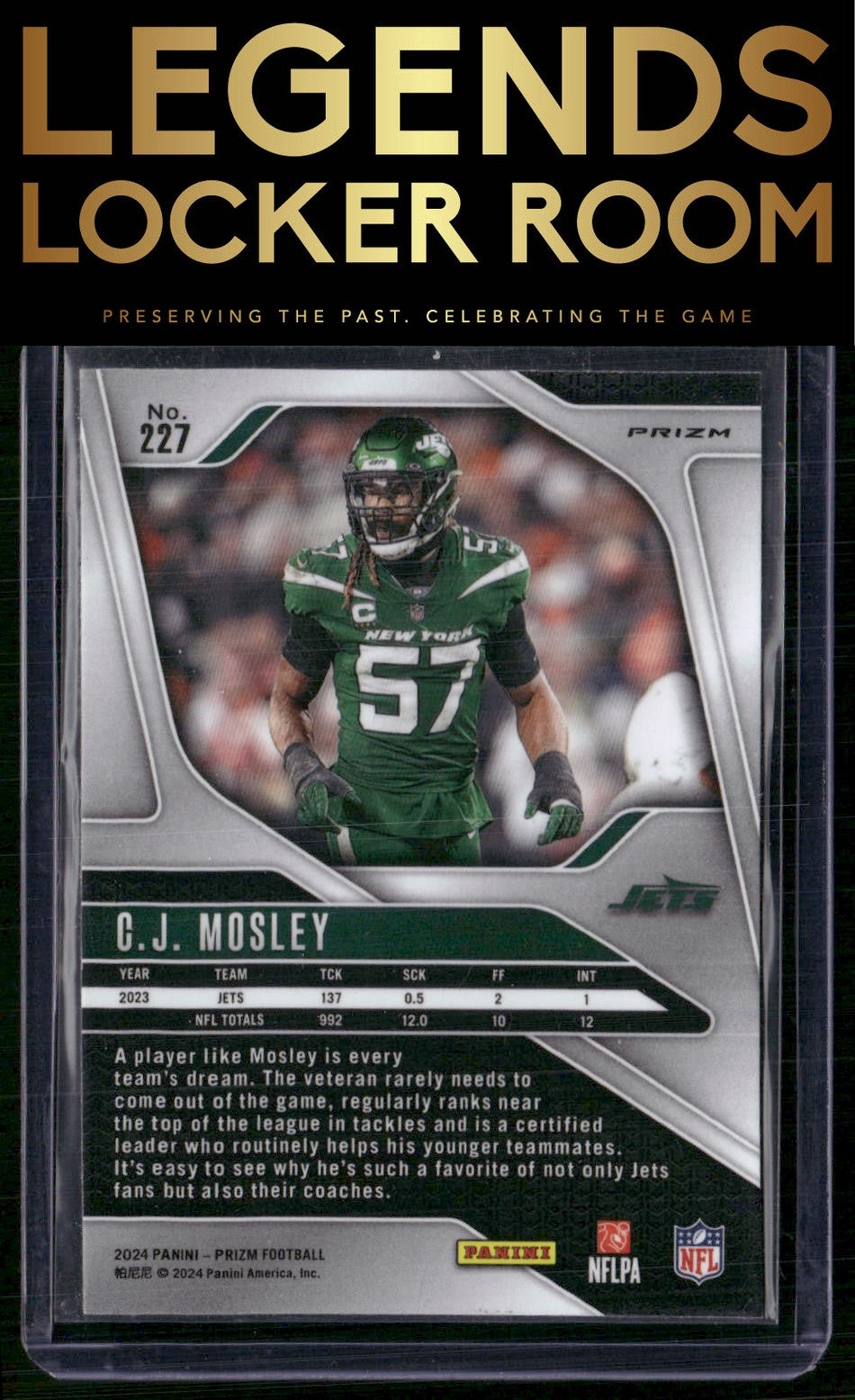 2024 Panini Prizm #227 C.J. Mosley Lazer
