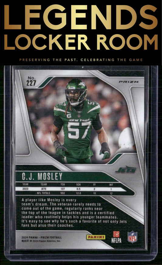 2024 Panini Prizm #227 C.J. Mosley Lazer
