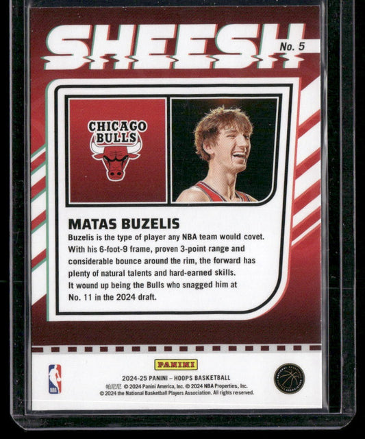 2024-25 Hoops #5 Matas Buzelis Sheesh