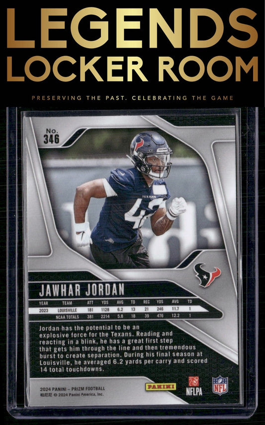 2024 Panini Prizm #346 Jawhar Jordan