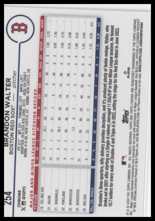 2024 Topps Chrome #254 Brandon Walter