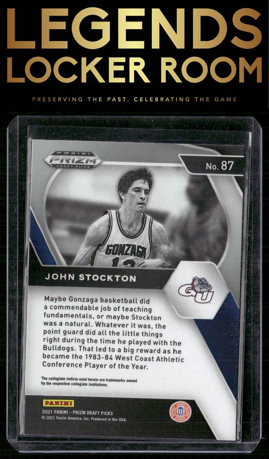 2021 Panini Prizm Draft Picks #87 John Stockton