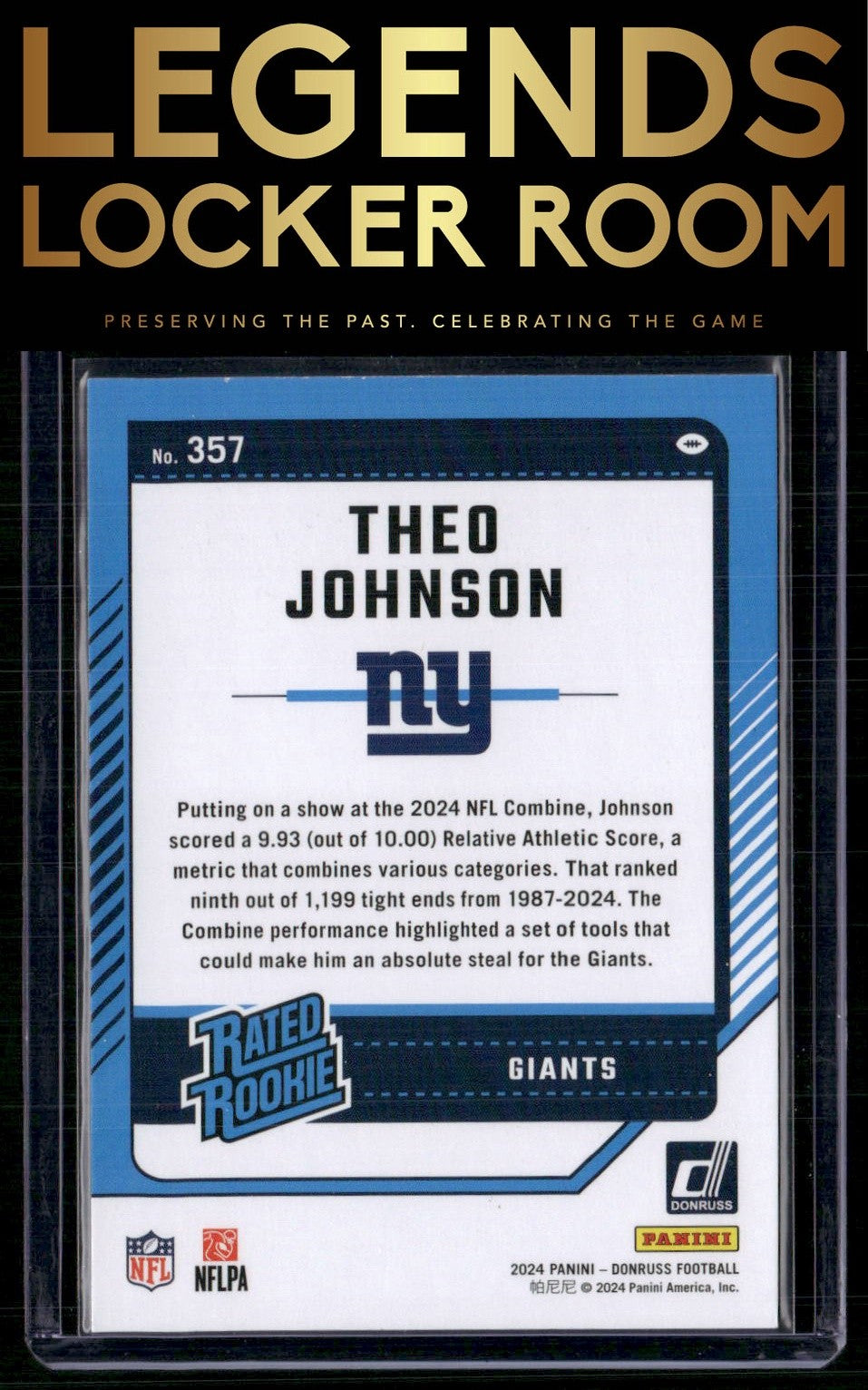 2024 Donruss #357 Theo Johnson
