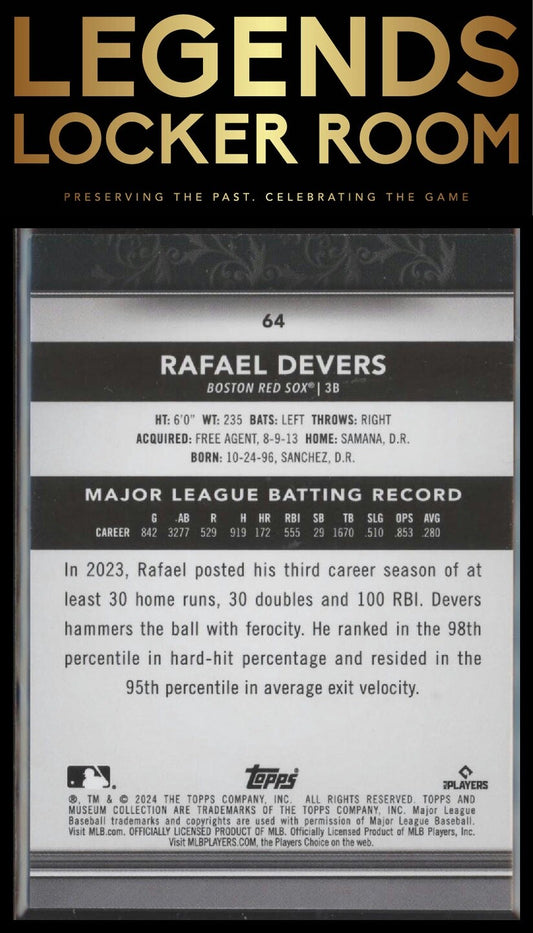2024 Topps Museum Collection #64 Rafael Devers