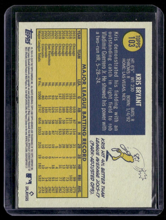 2024 Topps Archives #103 Kris Bryant