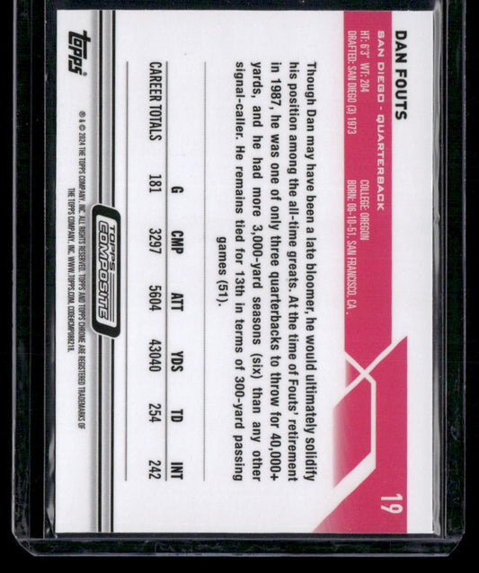 2023 Topps Composite #19 Dan Fouts