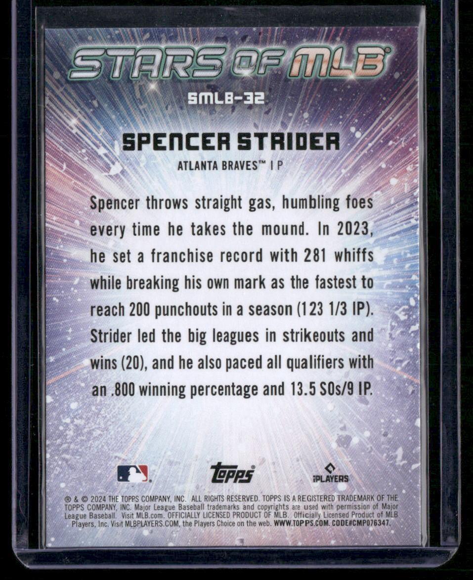 2024 Topps #SMLB-32 Spencer Strider Stars of MLB