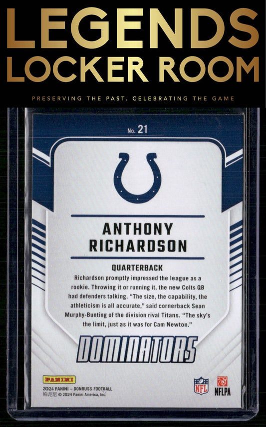 2024 Donruss #21 Anthony Richardson Dominators