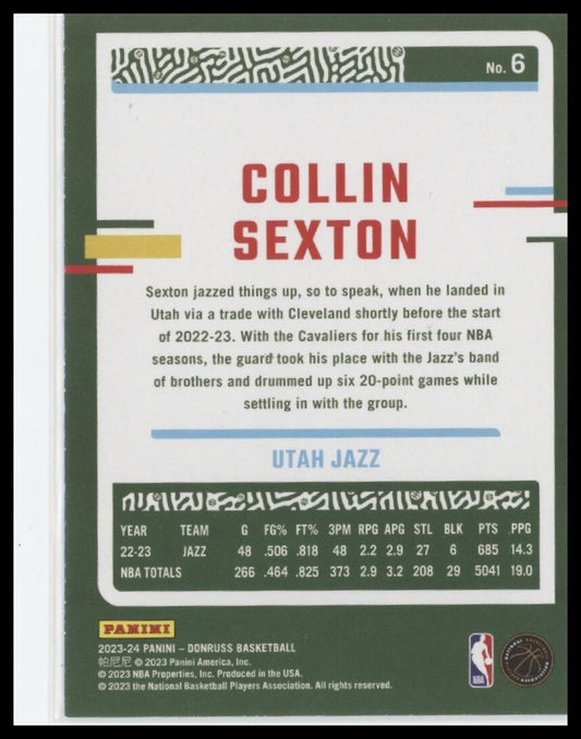 2023-24 Donruss #6 Collin Sexton
