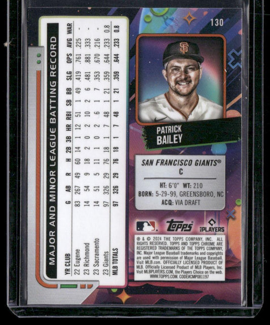 2024 Topps Chrome Cosmic #130 Patrick Bailey