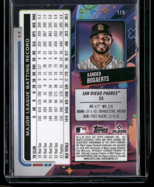 2024 Topps Chrome Cosmic #115 Xander Bogaerts