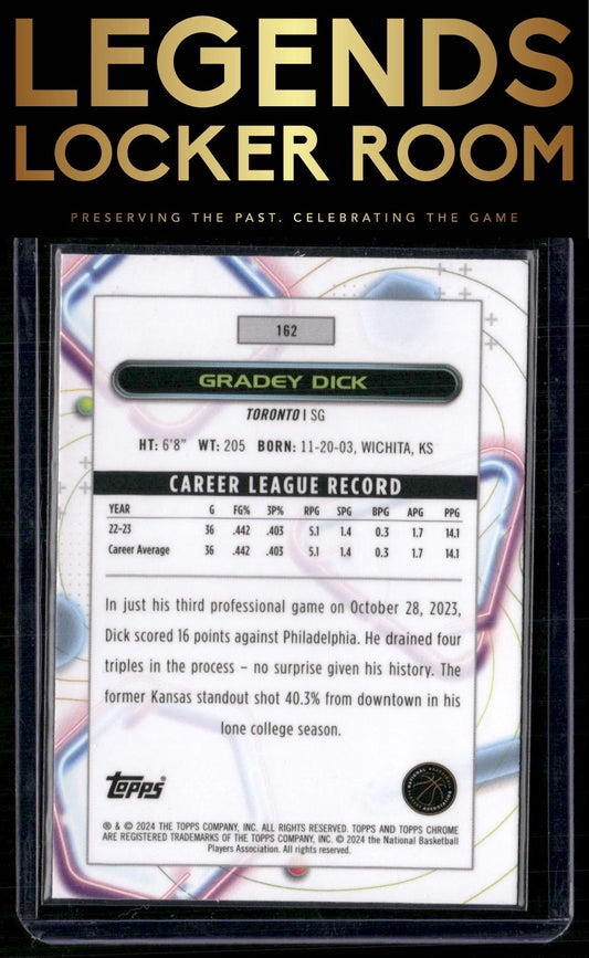 2023-24 Topps Chrome Cosmic #162 Gradey Dick