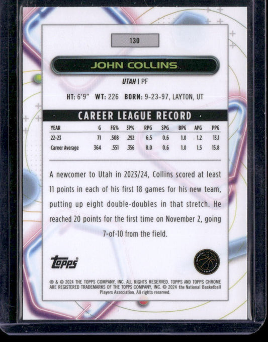 2023-24 Topps Chrome Cosmic #130 John Collins