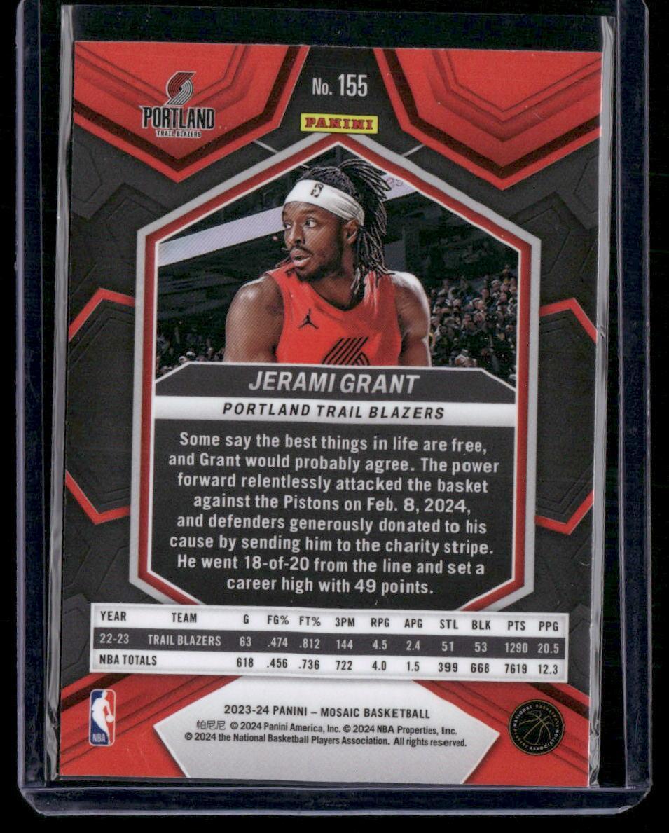 2023-24 Panini Mosaic #155 Jerami Grant