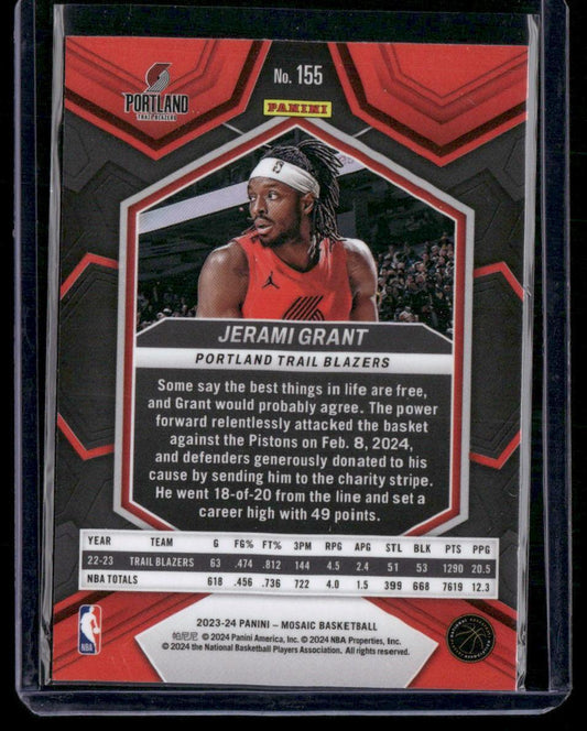 2023-24 Panini Mosaic #155 Jerami Grant